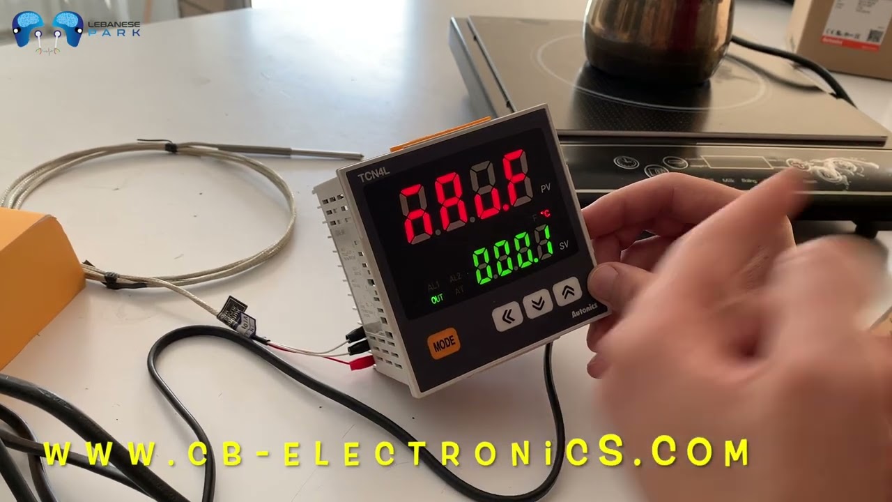 كيفية استخدام جهاز التحكم في درجة الحرارة TCN4L-24R Autonics مع PT100 - C.B.Electronics  - Beirut