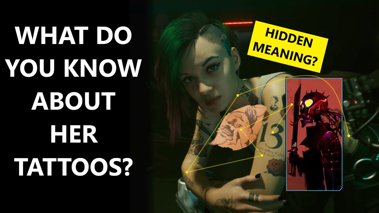 Judy Alvarez's tattoos - hidden meaning or empty filler - Cyberpunk 2077