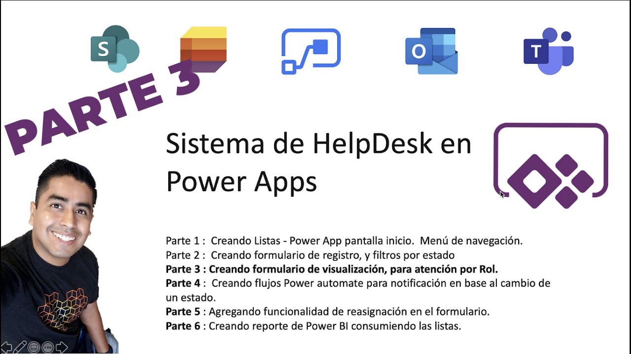 Parte III - Sistema Helpdesk en Power Apps, mostrar botones por rol y actualizar su estado