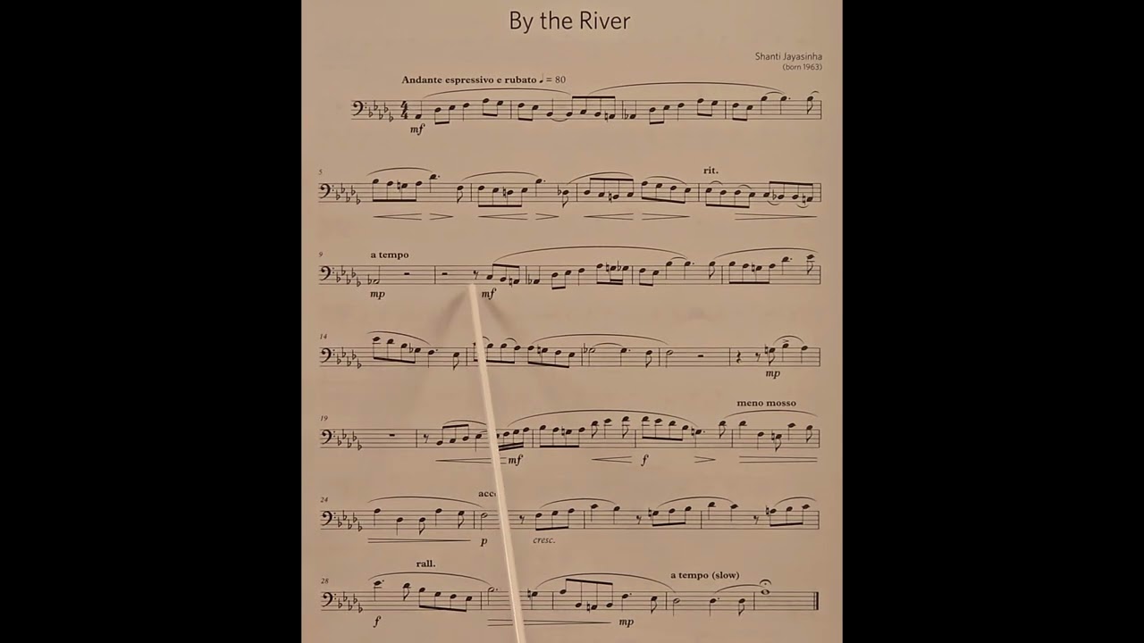 By the River by Shanti Jayasinha piano accompaniment at rehearsal speed