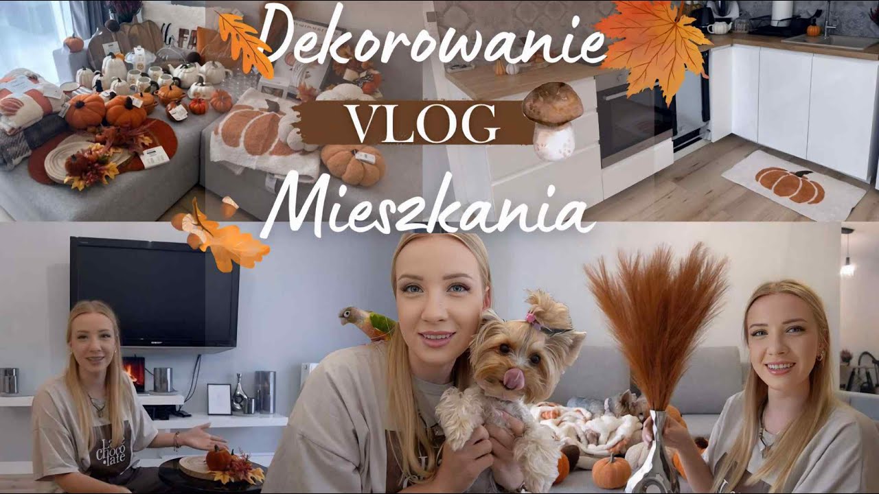VLOG: DEKORUJĘ MIESZKANIE NA JESIEŃ 🍂 🍁 COZY VIBES 🤎PREPARING FOR FALL 🐻🍂| claudiaszarlej
