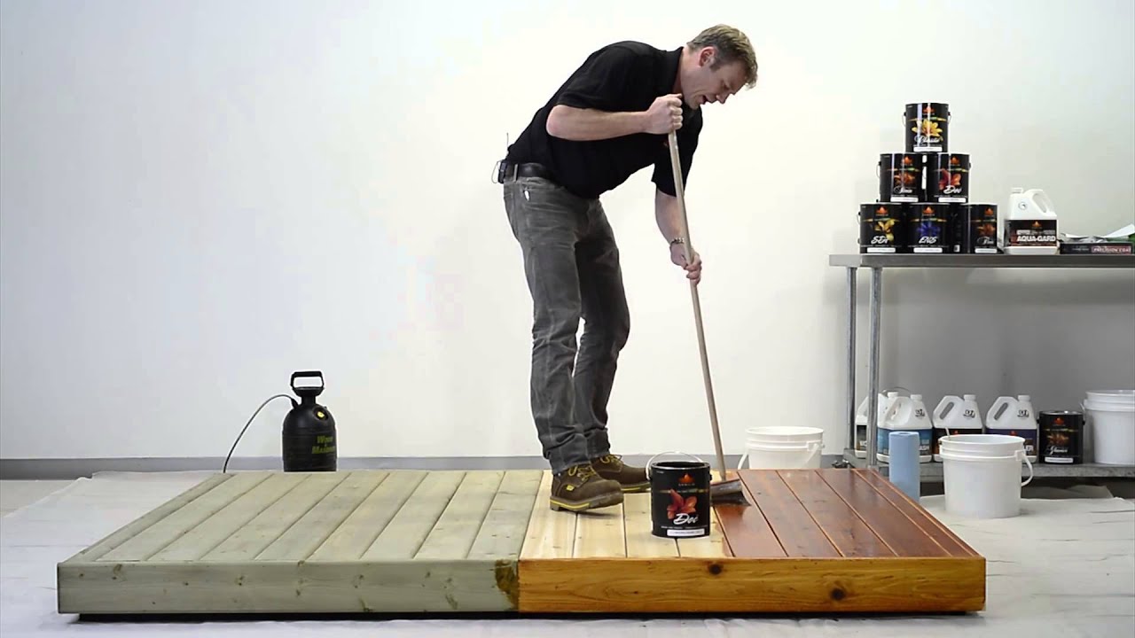 How To Stain Your Deck Quickly And Easily - Environmentally Friendly - Sansin