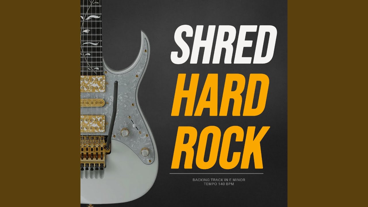 Hard Rock Shred Backing Track | E Minor | 140 BPM