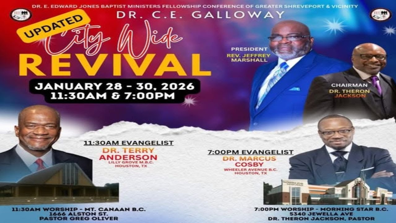 DR. C.E. GALLOWAY City-Wide Revival | Jan 29, 2026