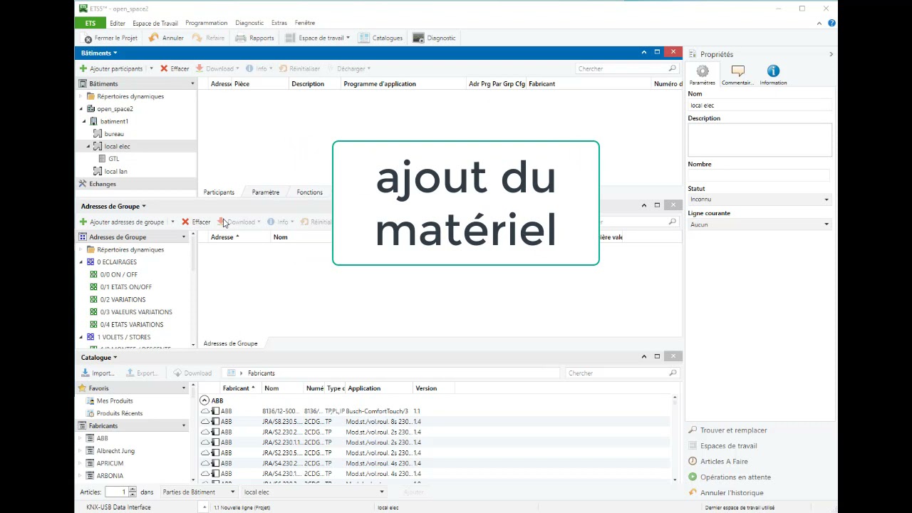 Tutoriel utilisation ETS 5