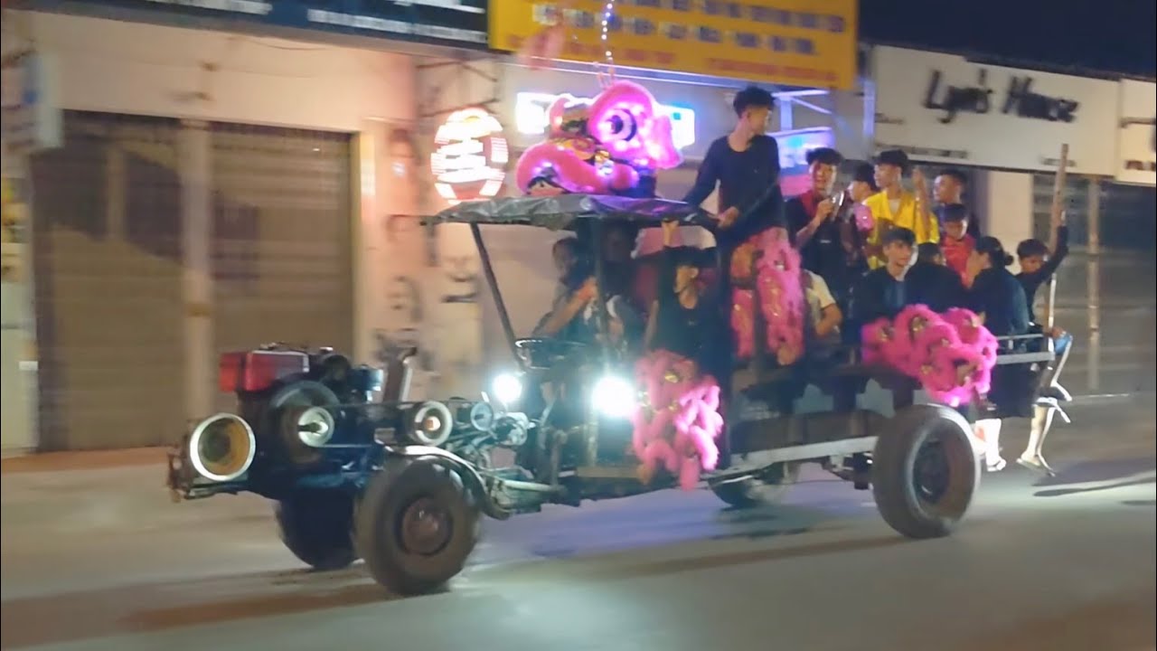 Trung thu 2023. Lân cháy phố nét căng ❤️‍🔥. Lân đoàn Dur Kmăl. TT Buôn Trấp | Krông Ana | Đăk Lăk