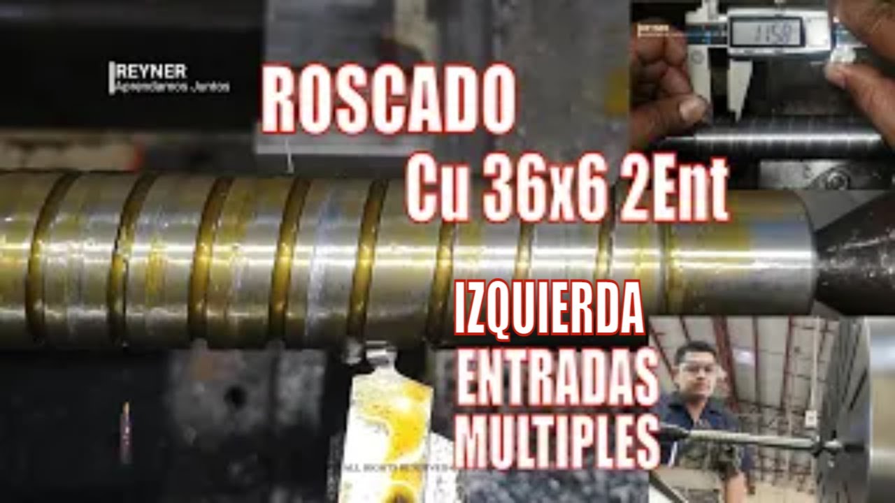💥 Изготовление квадратной резьбы из нескольких вводов Cu36x6-2Ent на параллельном токарном станке 👌