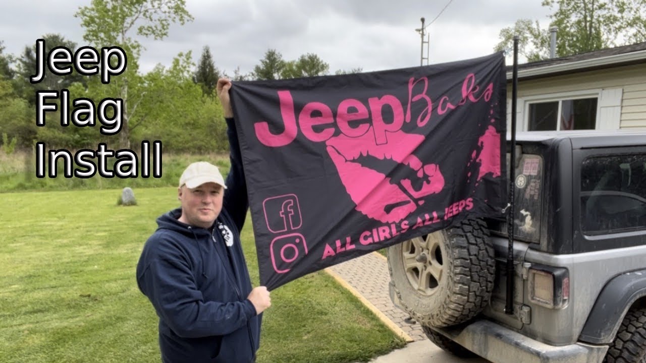 Установка флага Jeep 🚙 | Как установить флаг