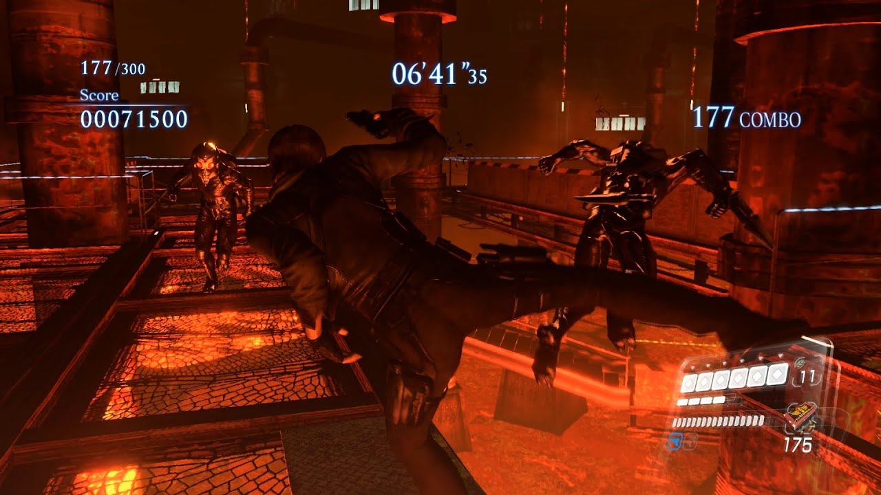 Resident Evil 6 (Biohazard 6) - The Mercenaries No Mercy - Liquid Fire - Leon 300 combo