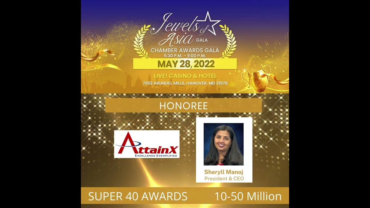 Gala Awardee Spotlight-2022- Attainx Inc