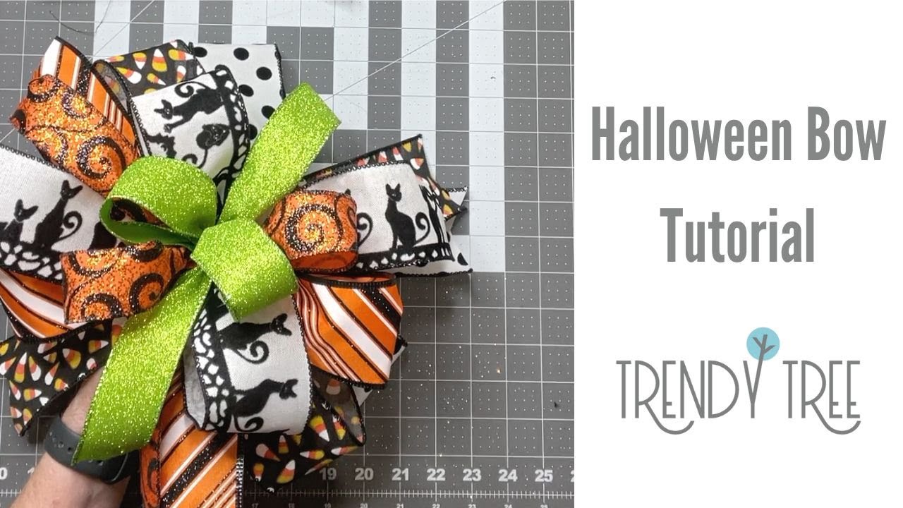 Halloween Bow Tutorial - 6 Ribbons & Probow - Terri Bow Technique