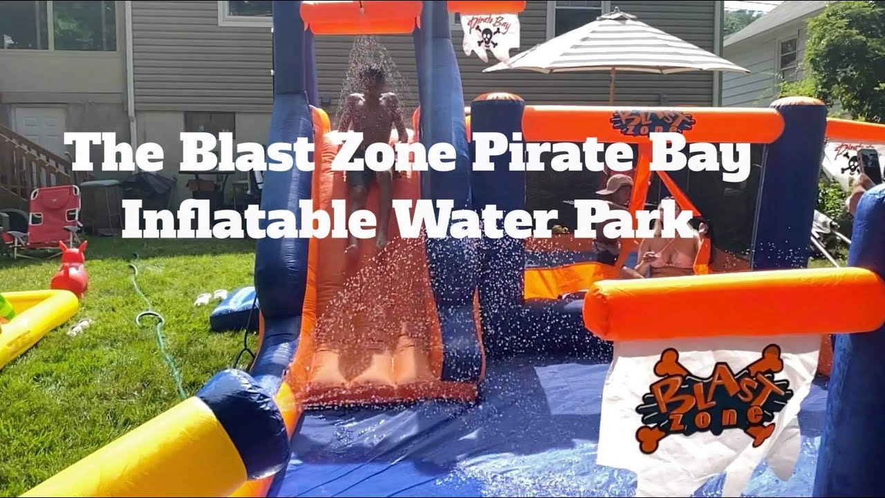 Pirate Bay Inflatable Backyard Water Park The Blast Zone // Easy Assembly  #WATERPARK #THEBLASTZONE