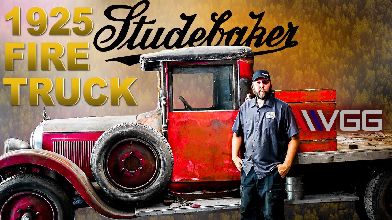 Forgotten 1925 Studebaker HEARSE / FIRE TRUCK! - Will it RUN AND DRIVE after 17 years?