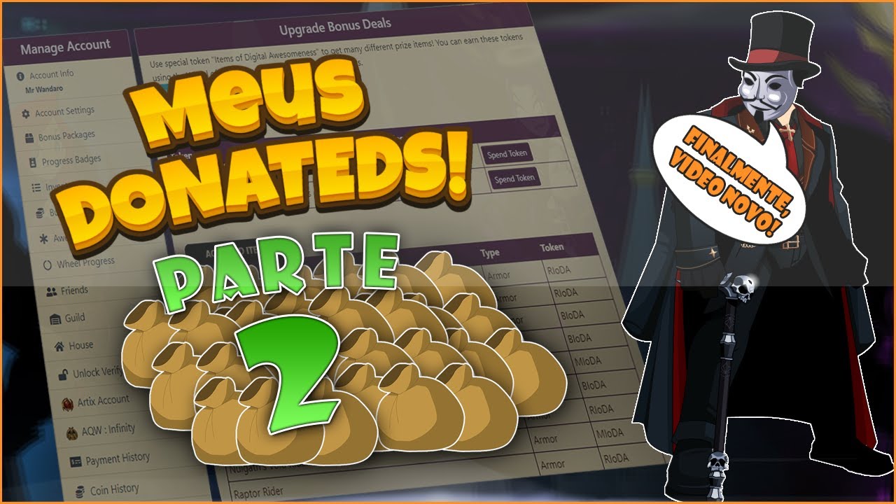TODOS OS MEUS DONATEDS - PARTE 2 | AQW - #16