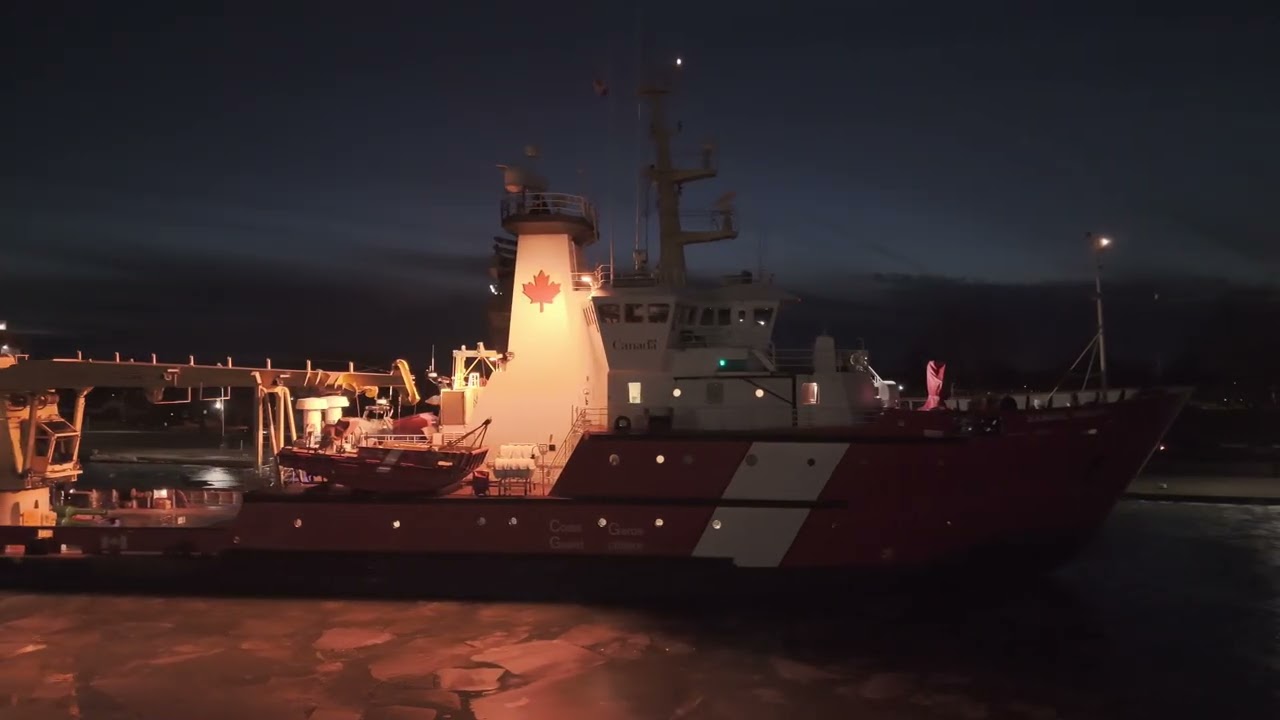 A 40 year old coast guard ship at twilight @birdseye-view68 