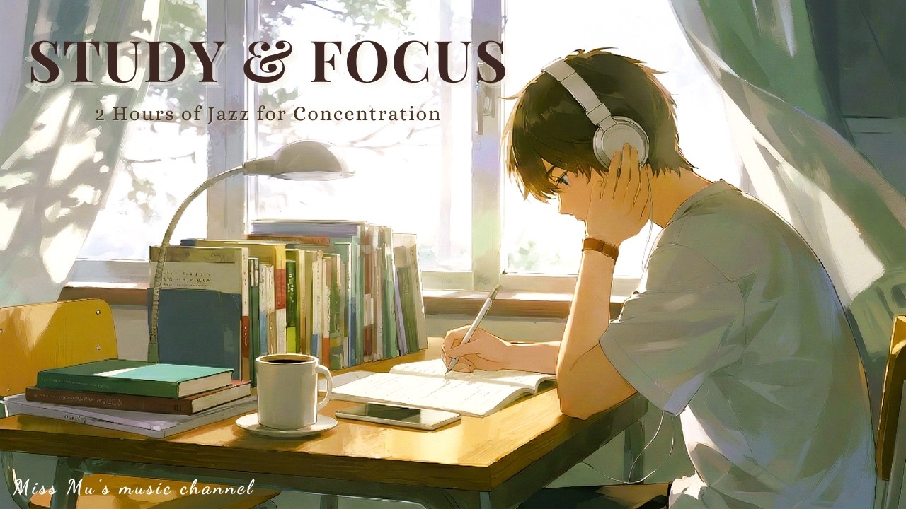 【2 Hours Jazz Music】📖 午後研讀 Afternoon Study｜🎷Jazz Study Music for Focus｜咖啡廳・放鬆・專注學習CaféBGM☕｜MissMu木姊姊