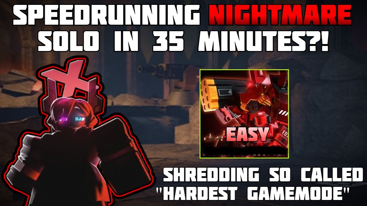 TDX | SHREDDING Nightmare Mode SOLO with INSANE Speedrun