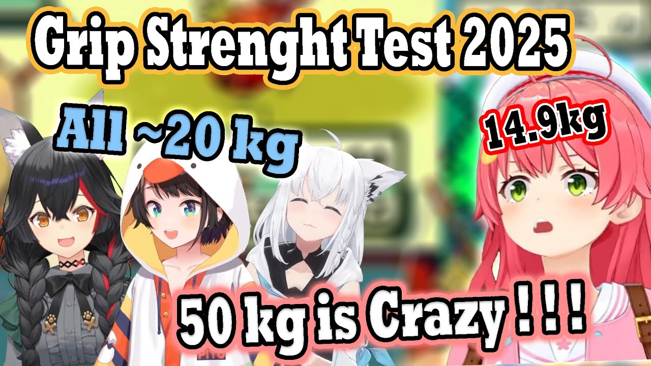 Miko Takes a Grip Test And Realized Kanata’s 50KG Grip Strength is INSANE! 😱🦍