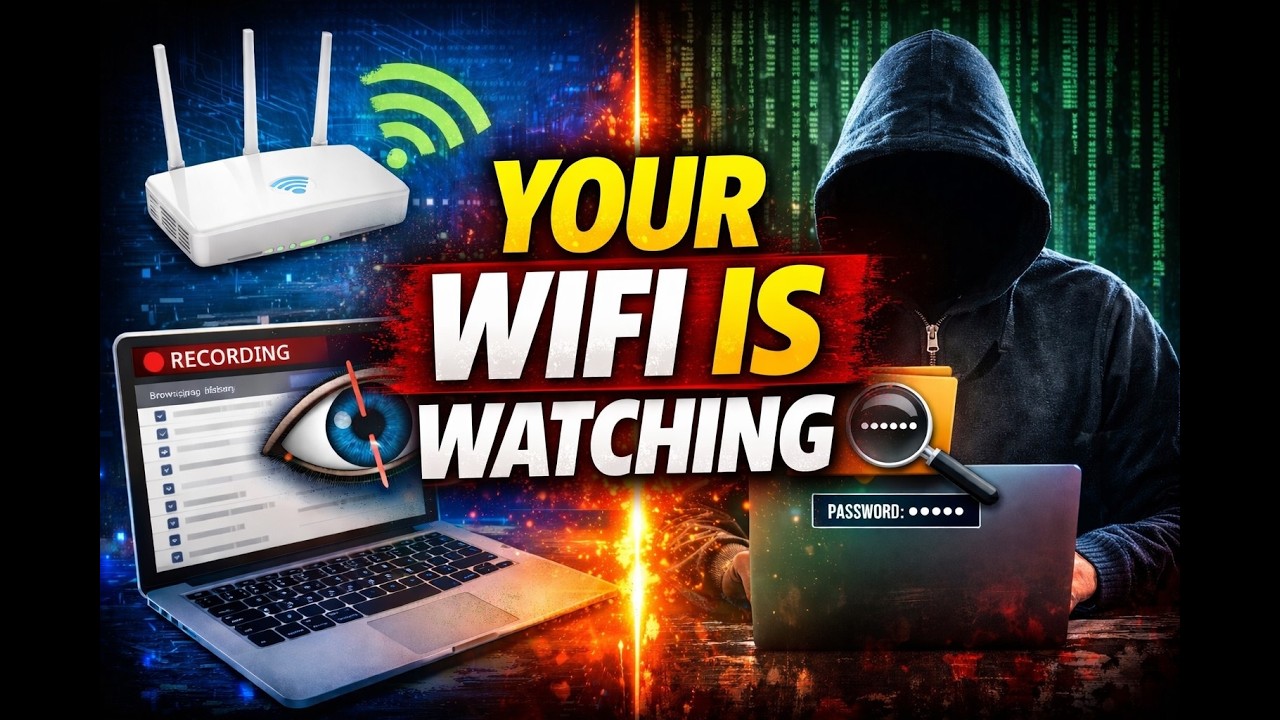 Ваш Wi-Fi, возможно, следит за вами… Вот как 👀 #кибербезопасность #хакинг #безопасностьтехнологий...
