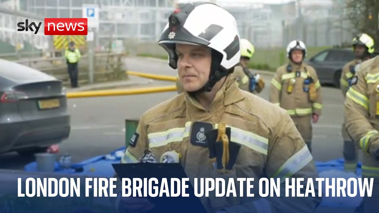 London Fire Brigade news conference after Heathrow Airport closed