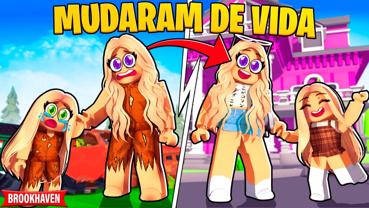 AS IRMÃS POBRES QUE MUDARAM DE VIDA - BROOKHAVEN!!! - ROBLOX