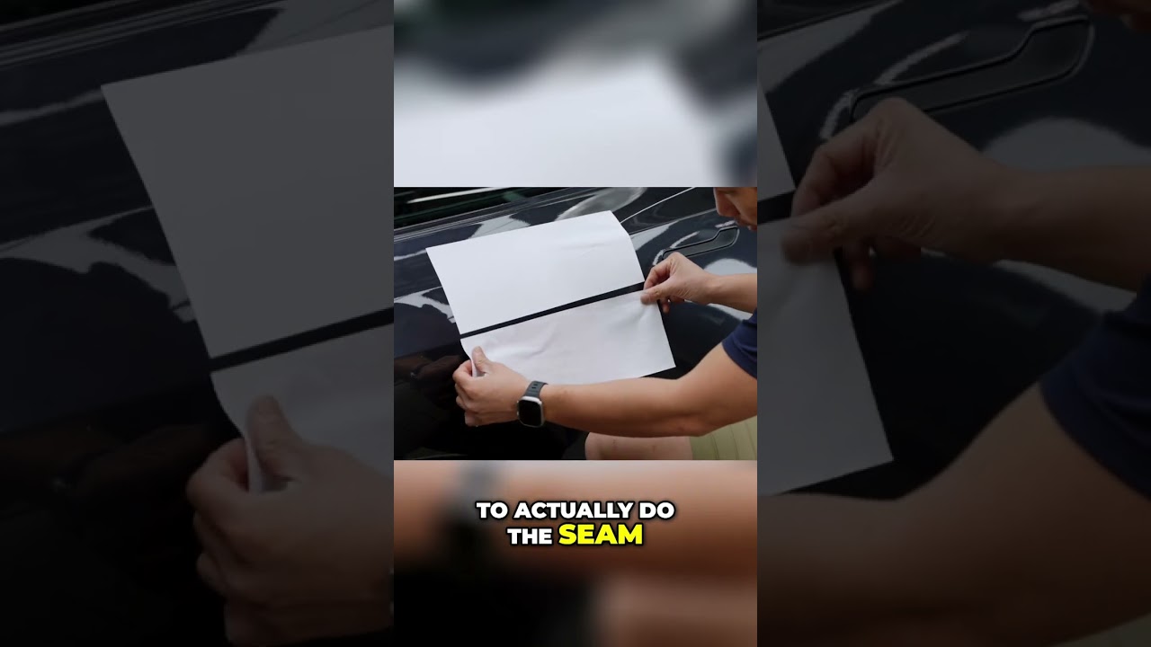 Can a vinyl wrap have seams? Yup! #diy