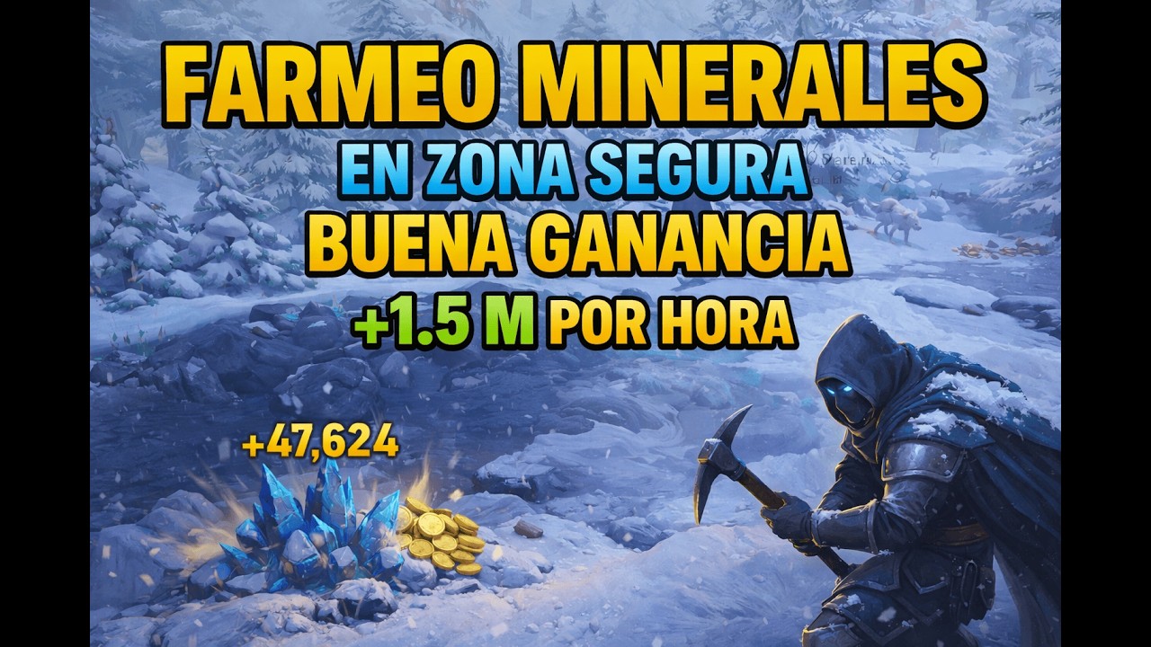 1.5M en 1 Hora en Zona Segura 🥶 | T8 + Pico Avaloniano | Albion Online