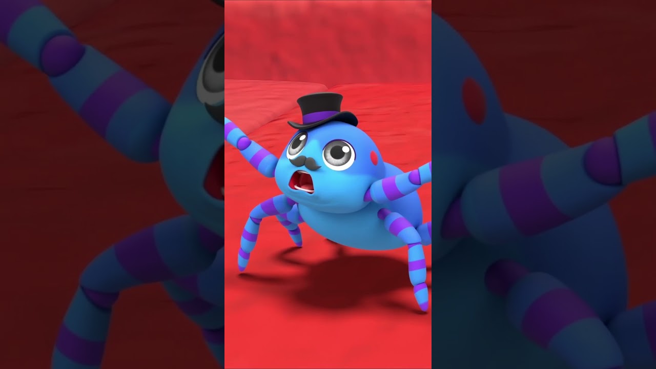 Watch the tiny spider climb up the water spout! #nurseryrhymes #kidssongs #shorts