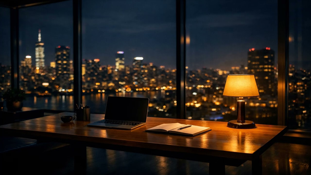 Jazz Music for Night Work 🌙 Focus & Productivity Soundscape