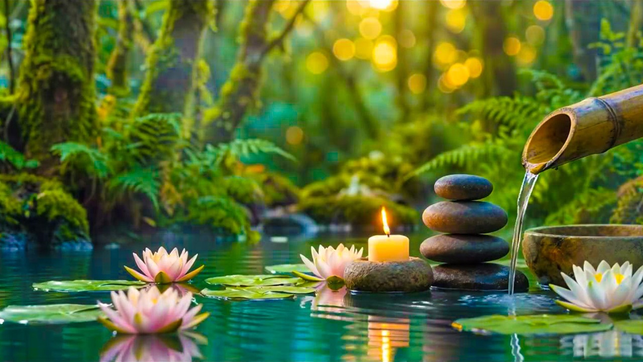 Healing Deep Sleep Music 🌿 Water Sounds & Piano Music, Release Stress, Worry & Emotional Fatigue