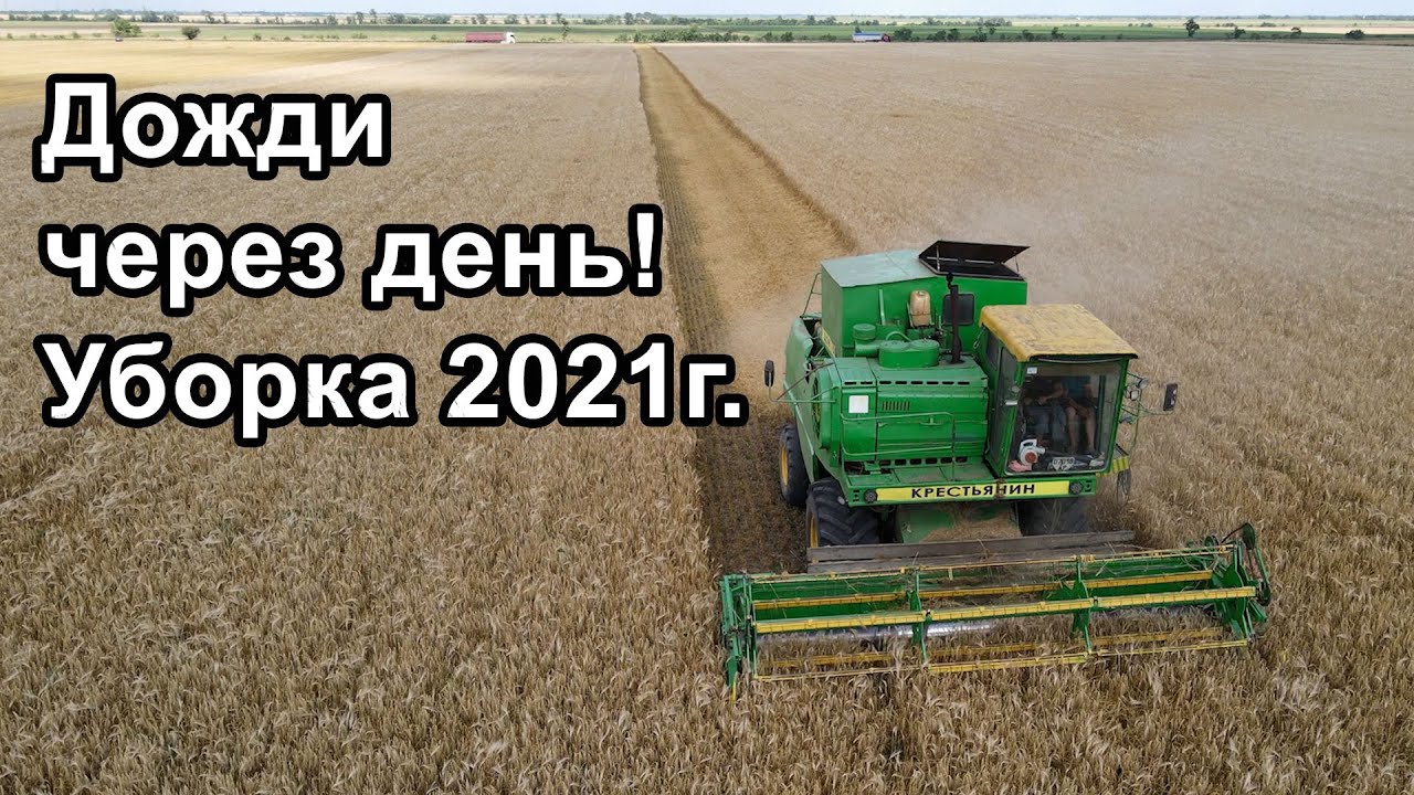Уборка озимого ячменя 2021г. Комбайн ДОН-1500Б.