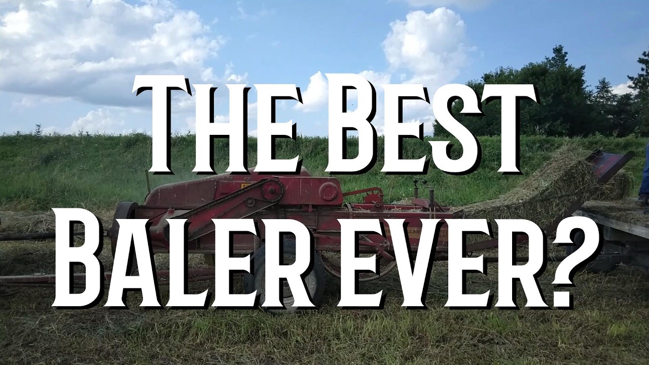 Лучший пресс-подборщик в мире? #усадьба #ферма #сено #пресс-подборщик #Ньюхолланд #винтажныйтракт...