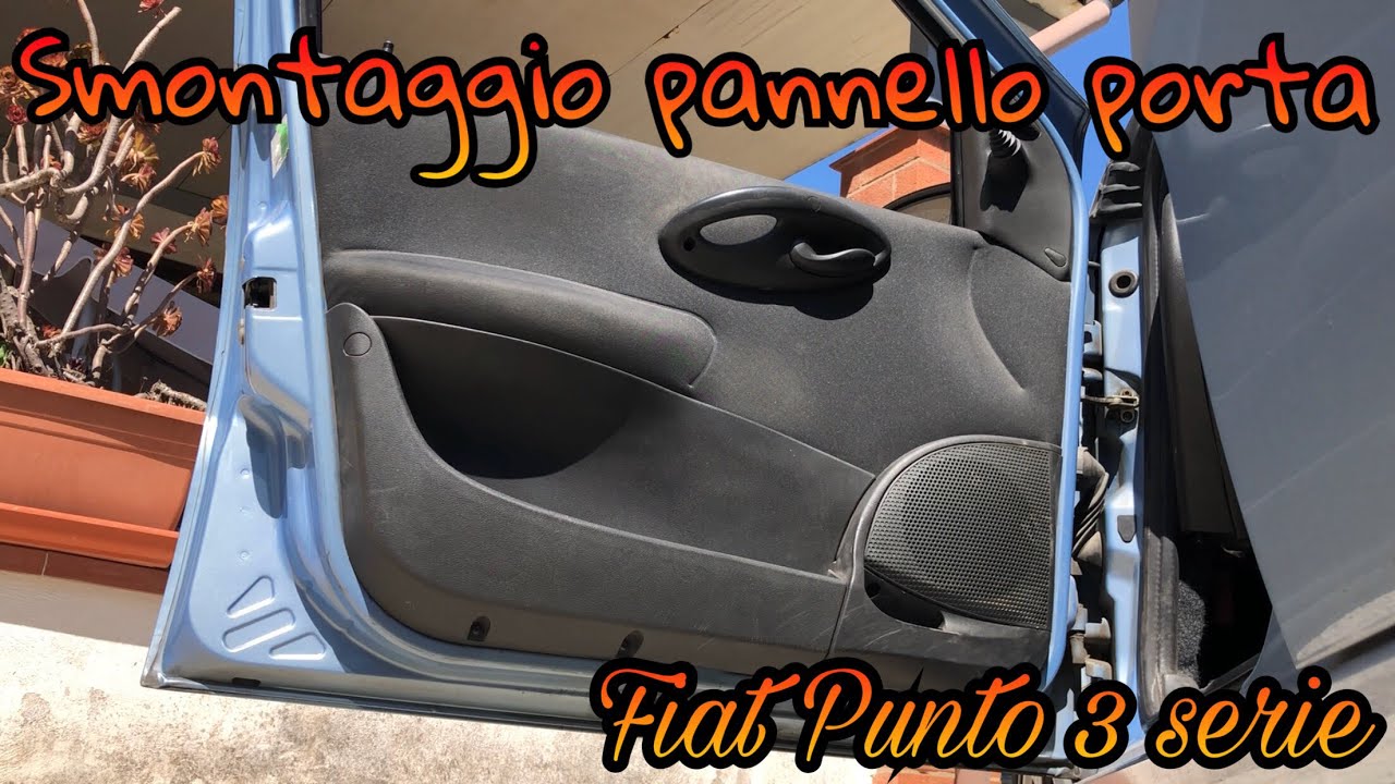 Smontaggio pannello porta anteriore su Fiat Punto 3 serie