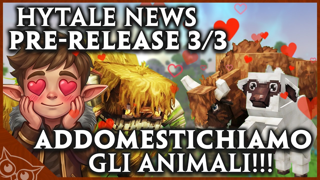 ADDOMESTICHIAMO GLI ANIMALI! UPDATE  RELEASE 3/3 hytale!