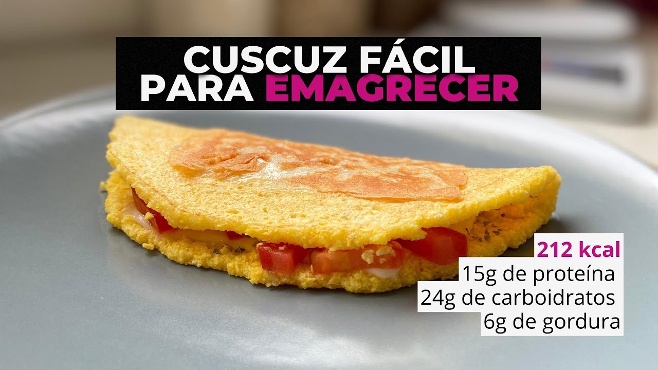 CUSCUZ F&Aacute;CIL PARA EMAGRECER | Receita com baixa quantidade de calorias
