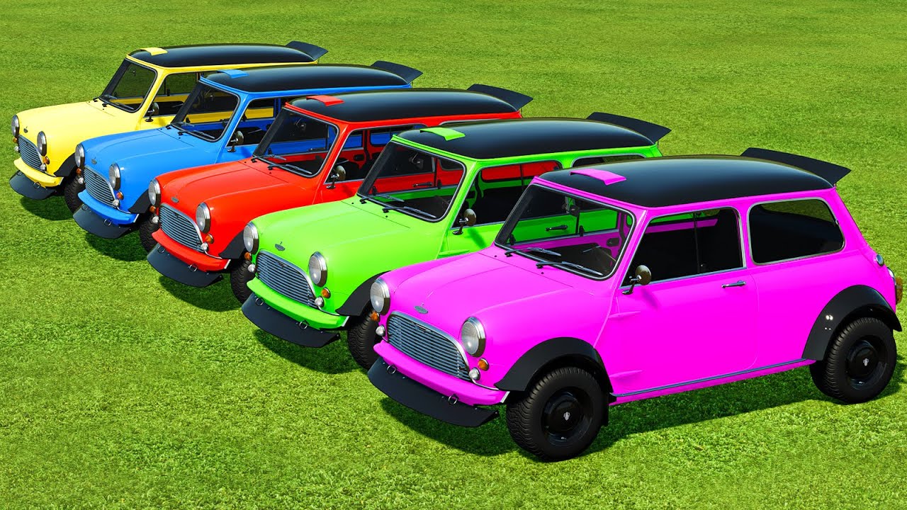 TRANSPORTING VOLVO V60 & MINI COOPER S CARS WITH DAF TRUCKS - Farming Simulator 22