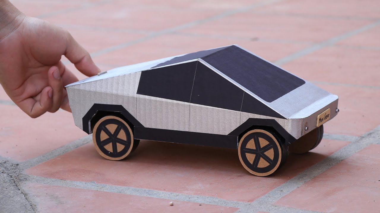 Wow! Amazing Tesla CyberTruck from Cardboard