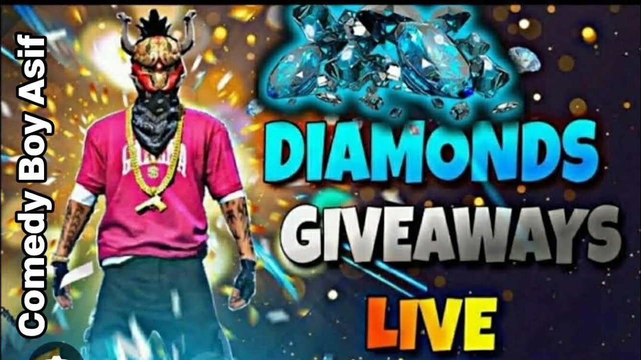 Free fire live diamonds giveaway ✴️