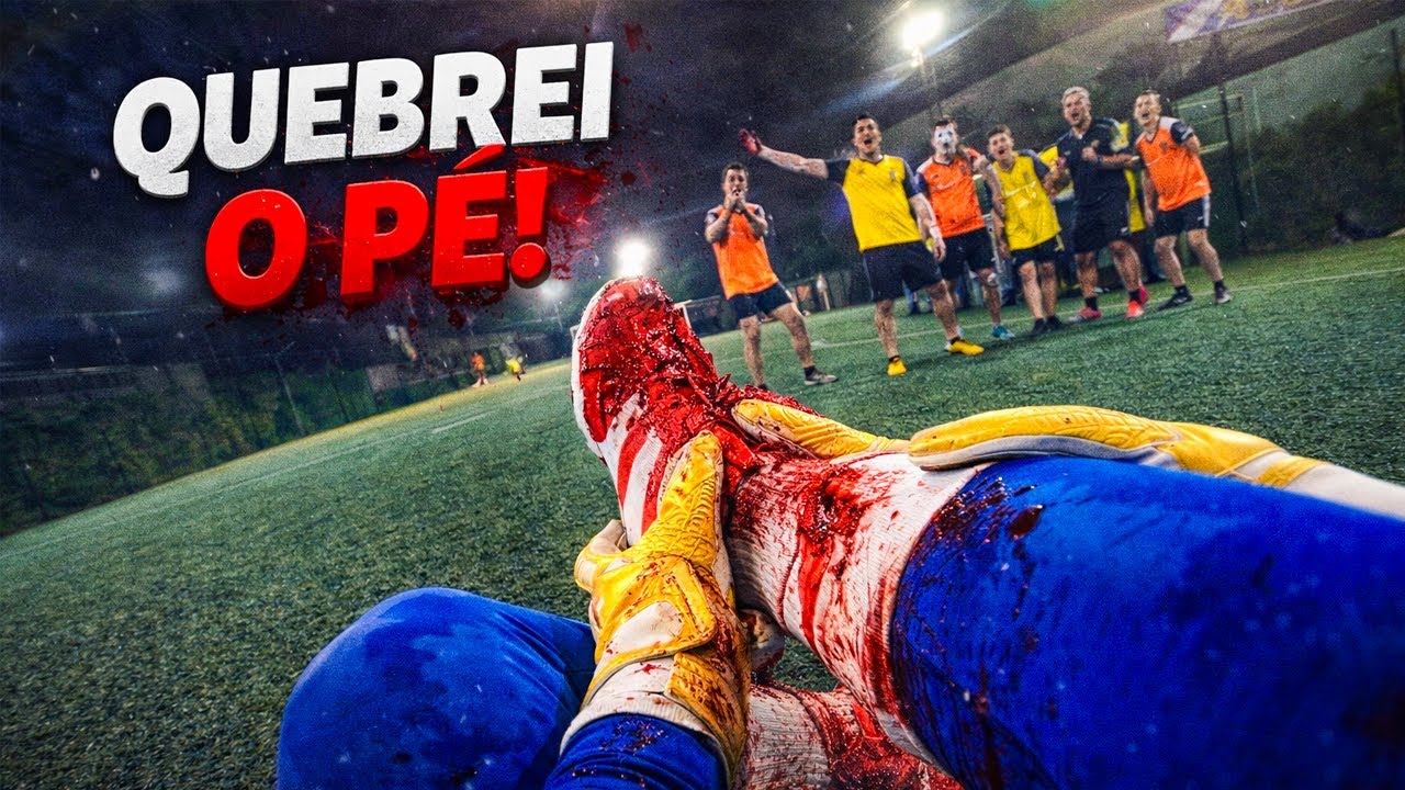 FIZ A DEFESA DA MINHA VIDA… E QUEBREI O PÉ 😱 | VISÃO DO GOLEIRO