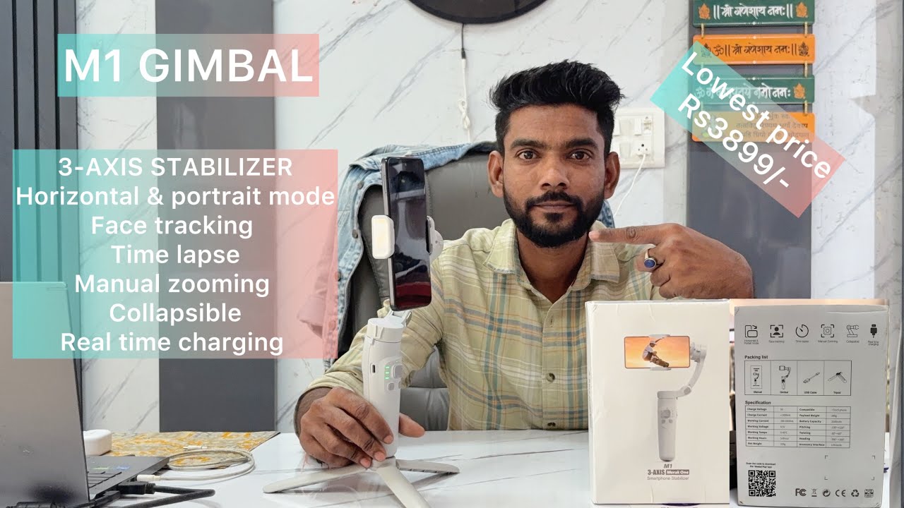 BUDGET GIMBAL under Rs4000/- Gimbal review #gimbal #drone #unboxing #tech