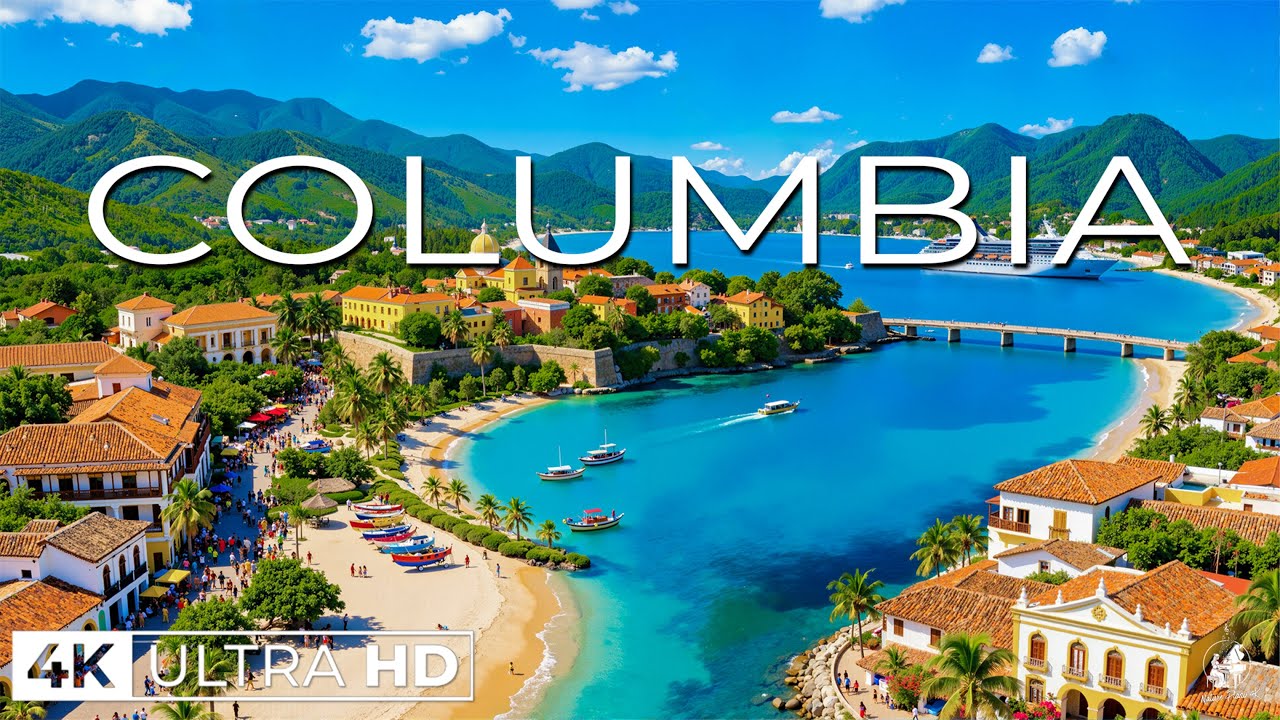 Spring in Colombia 4K 🌸 Coffee Valleys, Colorful Towns & Lush Nature – Relaxing Piano 4K UHD