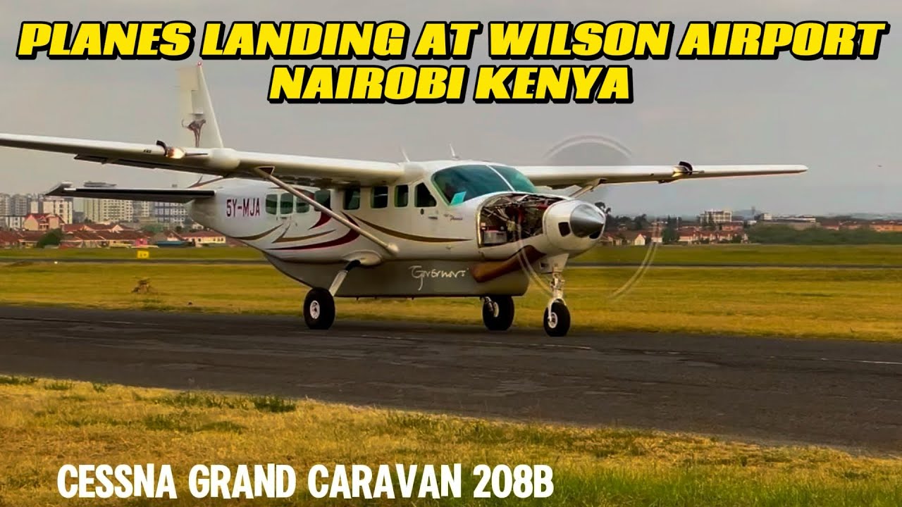 PLANE SPOTTING NAIROBI KENYA WILSON AIRPORT. LANDING AND TAXIING. JKIA