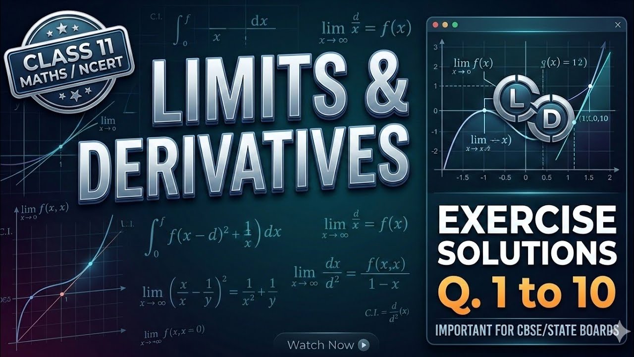 Limits and derivatives solution class 01