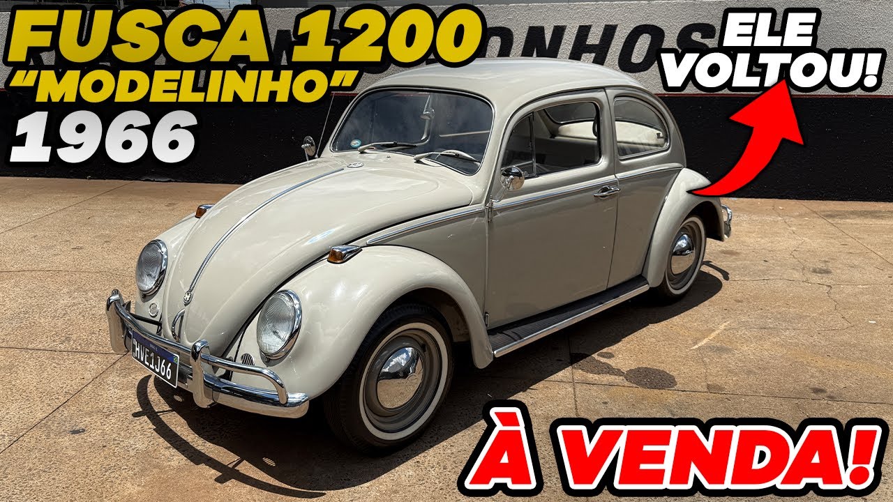 FUSCA 1200 "MODELINHO" 1966  * À VENDA *