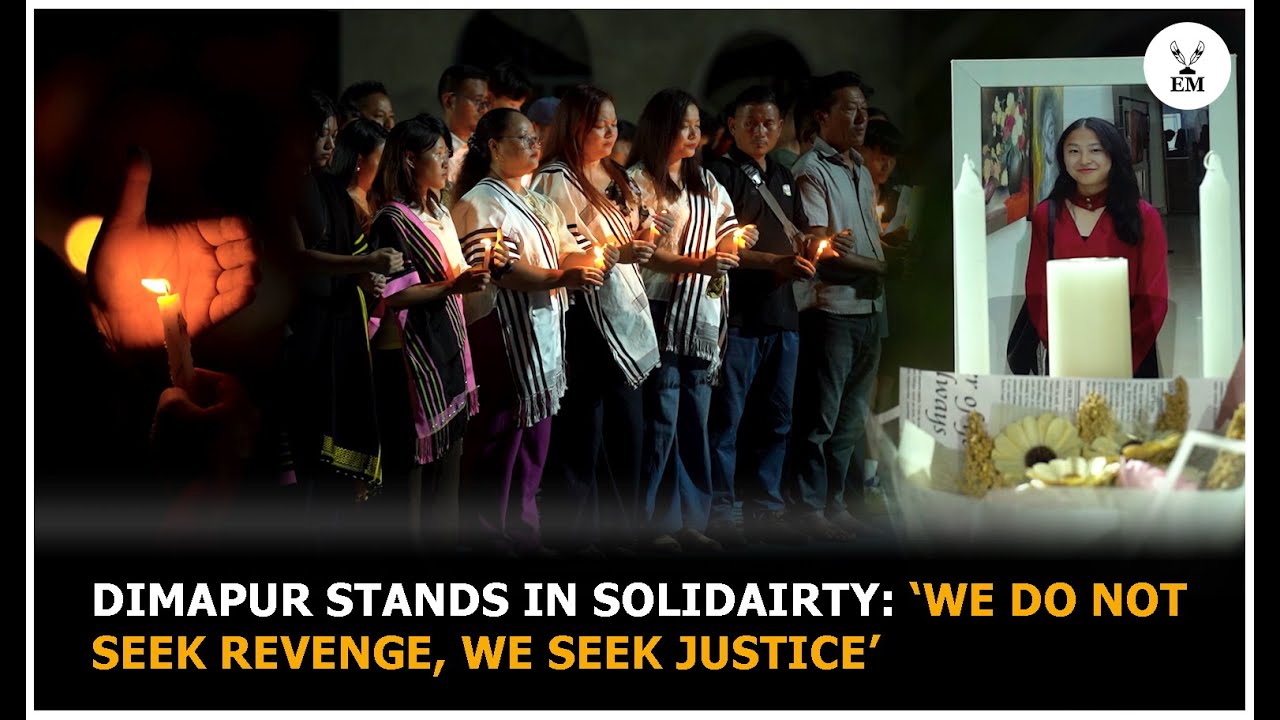 Dimapur citizens hold candlelight vigil demanding justice for Vihozhonu Zao