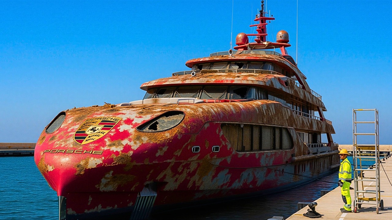 I Bought an Abandoned Porsche Yacht and Restored it to like New ( REAL Restoration )