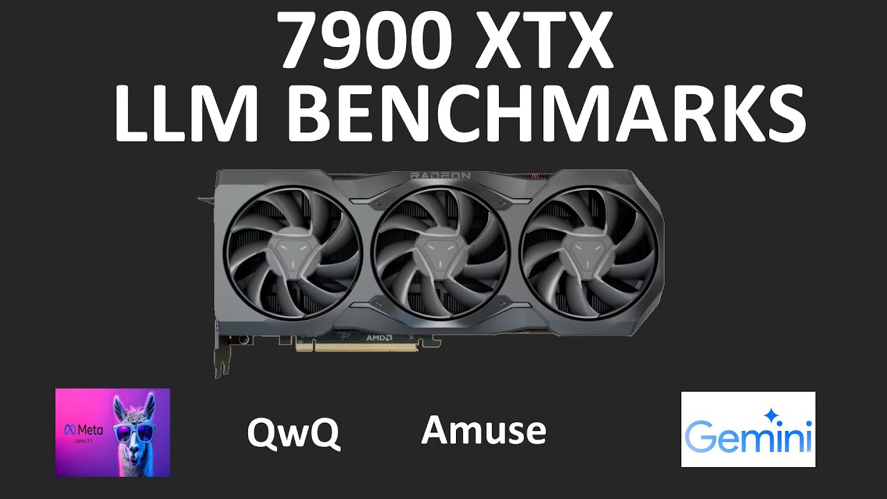 7900XTX AI Benchmarks | LLM's, Image Generation, Gemini, Llama, and more