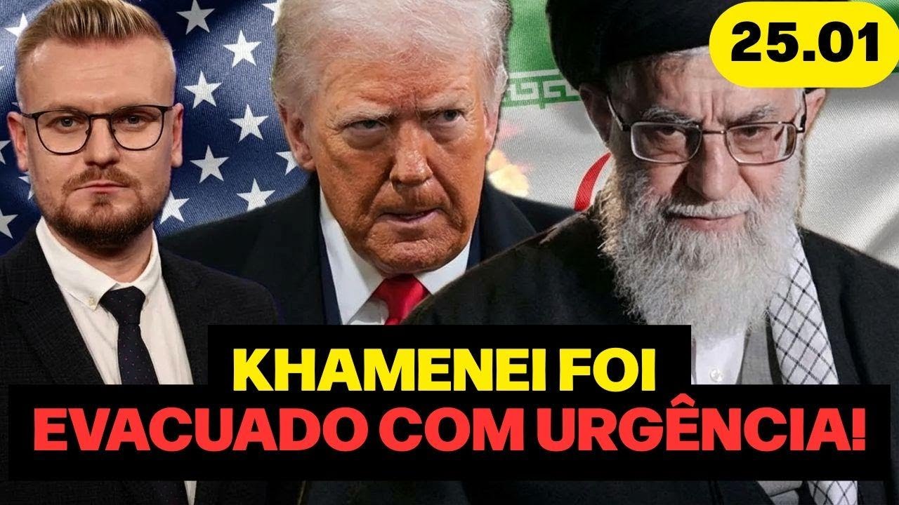 URGENTE! Irã declara GUERRA aos EUA! Khamenei levado às pressas para bunker!