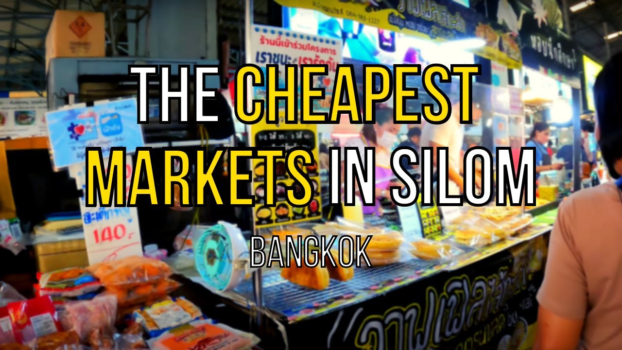 Silom Markets Area Walking Tour - Bangkok Thailand 2022 -  Sala Daeng BTS