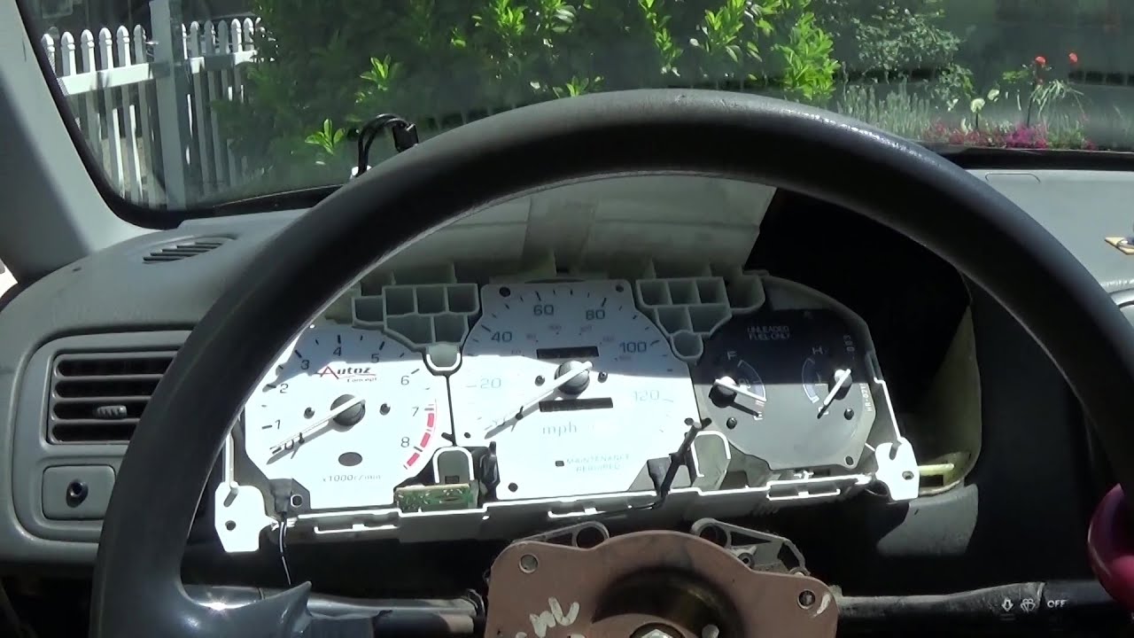 Как проверить указатель уровня топлива на Honda Civic 1999 года